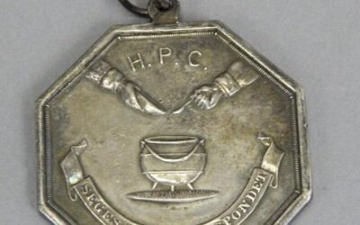 Antique 1882 Harvard University Pudding Club Silver Medal Coin