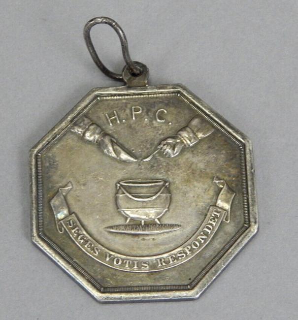 Antique 1882 Harvard University Pudding Club Silver Medal Coin