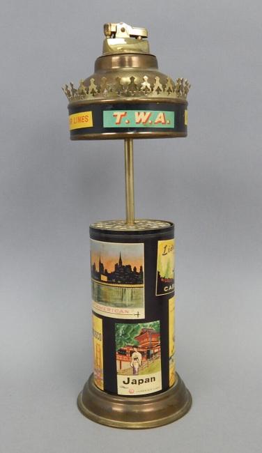 Vintage Airport Cigarette Dispenser Lighter Bar Vendor Music Box TWA